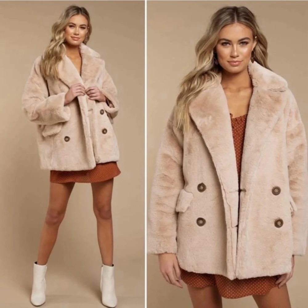 Free people faux fur jacket - Picture 1 of 13